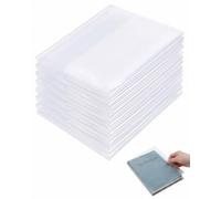 BTACGWP Protège-livres 8 Pièces | 26.2x19cm Transparents Imperméables Anti-plis. Solution durable pour Manuels Scolaires, Cahiers & Documents, prévient l'usure, idéal école.