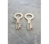 BTE Deutschland Lot de 2 clés de rechange n° 3 pour tirelire, banque commerciale, Goebel, Ritzenhoff, Seltmann Weiden, Hoechst - Lot de 2 clés pour tirelire et boîtes de dons