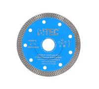BTEC 24 disques à tronçonner diamantés pour carrelage et grès cérame, céramique et carrelage de sol dur, extra fins - 1,2 mm de diamètre - 125 mm x 22,23 mm - Embout Super Cut