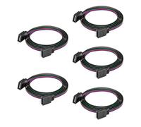 BTF-LIGHTING 4PIN 22AWG JST SM Connecteur LED 5pcs/Pack Mâle Femelle | avec 3m de câble pour 4 broches PWM SMD FCOB COB RGB Bande LED sans soudure Contrôleur de fil