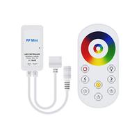 BTF-LIGHTING 5 broches RGBW 5050 RGB + télécommande tactile Excell RF blanche pour bandes LED RGBW DC12V/DC24V ajuster la vitesse/luminosité/couleur/scène