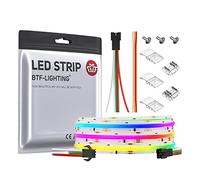 BTF-LIGHTING FCOB COB Ruban LED WS2811 IC RGB 3M 720LEDs/m IP30 12V 12mm | Bande LED 3m Adressable Parcours Lumineux Flexible Haute Densité LED pour chambre, cuisine, rétroéclairage TV(Bande seule)
