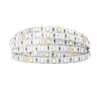 BTF-LIGHTING Ruban LED RGBW 5M 60LEDs/m 6000K-6500K DC12V IP65 PCB Blanc | Bande LED 5M 5050 RGBW RGB+blanc froid 300LEDs multicolore Lumières pour rétroéclairage TV, cuisine et chambre. Bande seule.