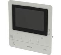Bticino Moniteur vidéo intérieur BT344682 – écran 5 pouces, Wi‑Fi, 2 fils, boucle inductive, blanc