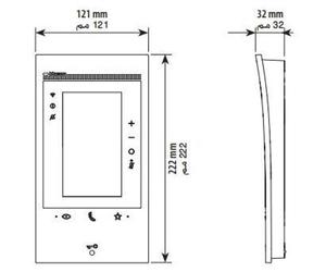 bticino 344842 Video-Zugangssystem 12,7 cm (5") Weiß (344842)