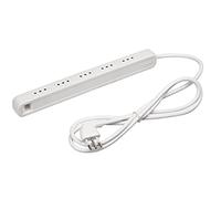 Bticino 3630USD Multiprise Ultra Fine avec 5 Petites Prises de 10 A, idéale pour Les Petits espaces, Blanc