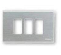 Bticino 503/3/X/F Plaque Magic 3 Places pour boîte rectangulaire Oxidal, Multicolore