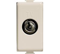 BTicino 5202P14 Magic Prise TV Passante 14 Db, 1 m, Blanc