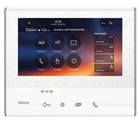 Bticino CLASSE300 X13E Poste intérieur vidéo avec écran tactile 7 pouces, 4 touches sensitives, connexion smartphone, utilisation d'apps, extension du kit Réf. 363911, Blanc, 344642