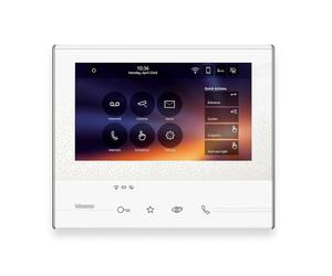Bticino CLASSE300 X13E Poste intérieur vidéo avec écran tactile 7 pouces, 4 touches sensitives, connexion smartphone, utilisation d'apps, extension du kit Réf. 363911, Blanc, 344642