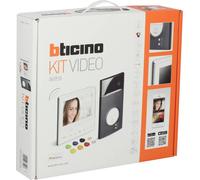 Bticino FLEX VIDEO L3000 BLACK + X13E Set d'interphones vidéo Wi-Fi Station intérieure vidéo, Station extérieure noir, blanc