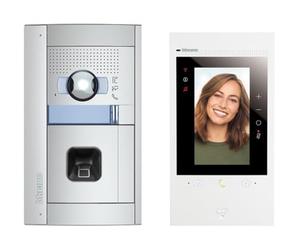BTICINO, Flex'ONE 905286 Kit Classe 300EOS avec Netatmo & Sfera Allmetal avec empreinte digitale ekey, intérieur vidéo Wi-Fi intelligent avec Alexa intégré, caméra couleur optimisée, Home + Security,