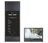 BTICINO Interphone vidéo Flex'ONE LINEA 5000, modèle CLASSE 300X, couleur noire, avec Wi-Fi, 1 pièce.