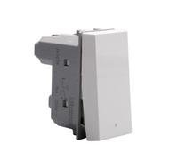 BTicino JW4034 Bouton poussoir 250 V 10 A 1P MatixGo ouverture (NO) (NC) éclairable