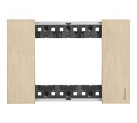 Bticino KA4803ZW Living Now Plaque 3 modules Doré 123 x 50 x 10 cm