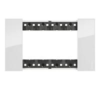Bticino KA4804DW Living Now Plaque 4 modules de glace 147,5 x 86 x 20 mm