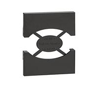 Bticino KG03 Coque Living Now pour prise standard Italie/Allemagne P40 (Art. KG4140A16, KG4140A16F) - 2 modules, noir