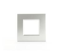 Bticino Plaque Livinglight LNA4802TE – Neutre, 2 modules – Tech