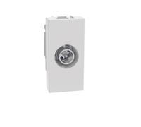 BTICINO MatixGO Prise TV 1 module Blanc JW4202P14 Prise coaxiale traversante, atténuation, 14 dB