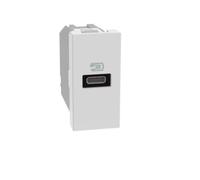 Bticino MatixGo Chargeur Usb Type C 1 module blanc - JW4192C