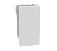 BTICINO MatixGO Commande de gestion de volets roulants ou occultants motorisés 1 module Blanc SJW4037NF Bouton double 1P NO et 1P NO 10A, 250Vac interbloqué