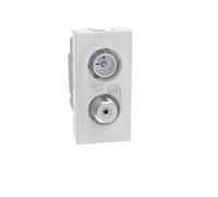 Bticino MatixGo Direct TV Sat socket 1 module blanc - JW4214D