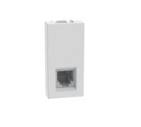 BTICINO MatixGO Connecteur réseau Internet, données et téléphonie 1 module Blanc JW4258RJ11 Connecteur RJ11, connexion type K10, transmission de données ou téléphonie