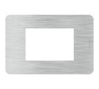 BTICINO MatixGO Plaque matériau technopolymère Aluminium JA4803EA Plaque MatixGO 3 modules