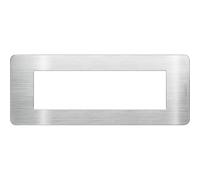 BTICINO MatixGO Plaque matériau technopolymère Aluminium JA4807EA Plaque MatixGO 7 modules