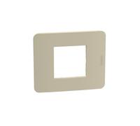 BTICINO MatixGO Plaque matériau technopolymère Ivoire JA4802TI Plaque MatixGO 2 modules