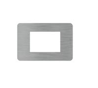 BTICINO MatixGO Plaque matériau technopolymère Steel JA4803ES Plaque MatixGO 3 modules