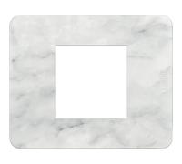 BTICINO MatixGO Plaque matérielle technopolymère Carrara JA4802EM Plaque MatixGO 2 modules