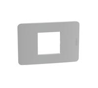 BTICINO MatixGO Plaque matérielle technopolymère Gris JA4819JG Plaque MatixGO 2 modules centrés