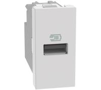 BTICINO MatixGO Prise de courant avec port USB 1 module Blanc JW4191A Chargeur USB avec un port type A, 15 W