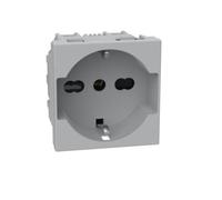 Bticino MatixGo prise standard allemande 2P+E 16A 2 modules gris - JG4140A16