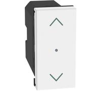 BTICINO MatixGO Smart Home Commande de gestion de volets roulants ou occultants motorisés 1 module Blanc JW4027CWI Commande sans fil pour volets roulants