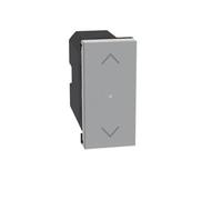 BTICINO MatixGO Smart Home Commande de gestion de volets roulants ou occultants motorisés 1 module gris JG4027CWI Commande sans fil pour volets roulants