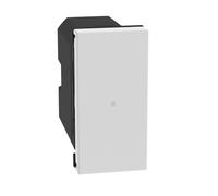 BTICINO MatixGO Smart Home Commande d'éclairage Optimisé pour lumière led 1 module Blanc JW4003CWI Commande d'éclairage sans fil