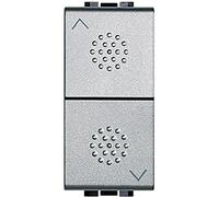BTicino NT4037 Double-poussoir Interbloqué, Livinglight pour Volet Roulant, Tech, 1 Module