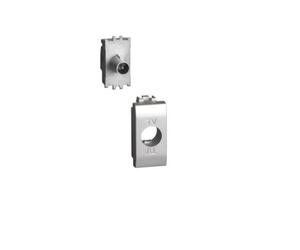 Bticino Prise coaxiale directe Livinglight gris tech - NT4202DN