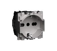 Bticino Prise double P40 2P T 16 A, 2 modules Living Now KS4140A16