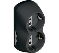 bticino S3614G Adaptateur de fiche secteur anthracite