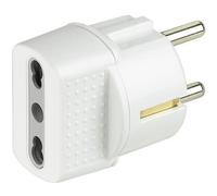 bticino S3625D Adaptateur de prise secteur type C (prise européenne) blanc