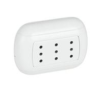 BTicino SP93B kit ovale - prise triplex 2P+T 10A blanche