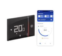 BTicino SXG8002 - Thermostat WiFi Intelligent Smarther2 avec Netatmo, Thermostat de chaudière à encastrer, programmable, Commande on/Off avec Application, Alexa et Google, Affichage de l'humidité,