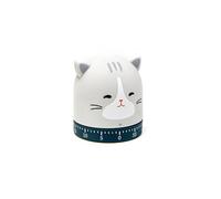 Btkigl Minuteur mécanique en forme d'animal mignon pour enfants, étudiants, apprendre l'autodiscipline, rappel minuteur de cuisine (chat)