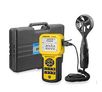 BTMETER Anémomètre BT-856A Pro CFM, mesure la vitesse du vent, le débit du vent, la température du vent pour CVC, compteur de vitesse avec USB
