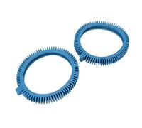 BTOSEP 896584000 143 Lot de 2 pneus avant bleus avec Super Hump, caoutchouc durable pour nettoyeur de piscine, convient aux piscines avec évacuation