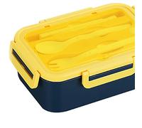 BTOSEP Boîte à déjeuner, grande capacité, design en grille portable, pour étudiants de bureau à domicile, en polypropylène de qualité alimentaire, 1 x (1400 ml)