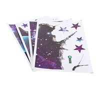 BTOSEP DIY 3D Etoile Sticker Mural Décoration Salon Chambre PVC 70x50cm Réutilisable Eco-Friendly